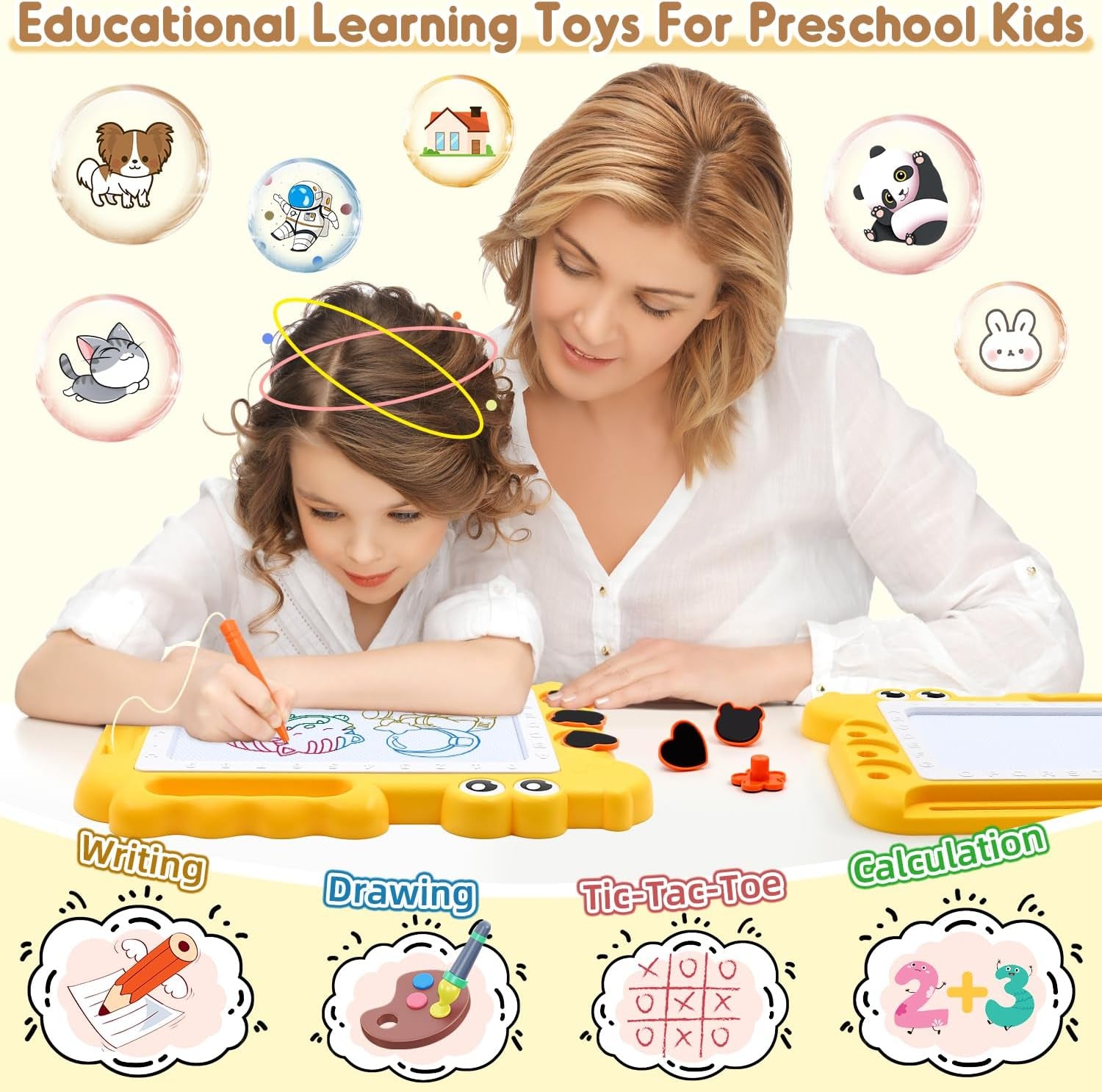 Magnetic Drawing Board for Kids – Mess-Free Doodle Toy & Learning Pad