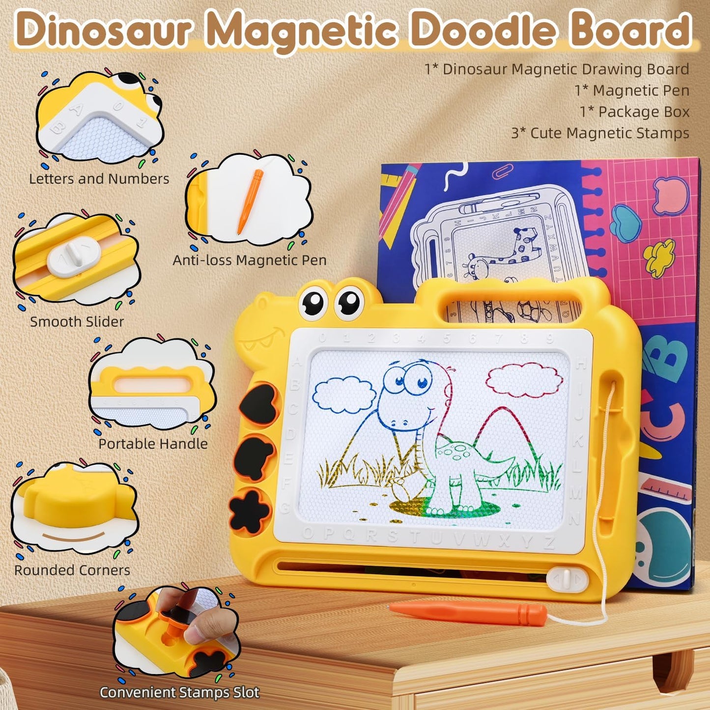 Magnetic Drawing Board for Kids – Mess-Free Doodle Toy & Learning Pad