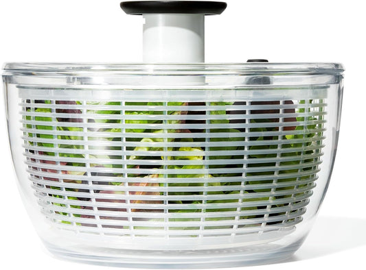 Quick-Dry Salad Spinner – Large 6.2 QT Lettuce Washer, Fruit & Veggie Cleaner with Strainer Bowl