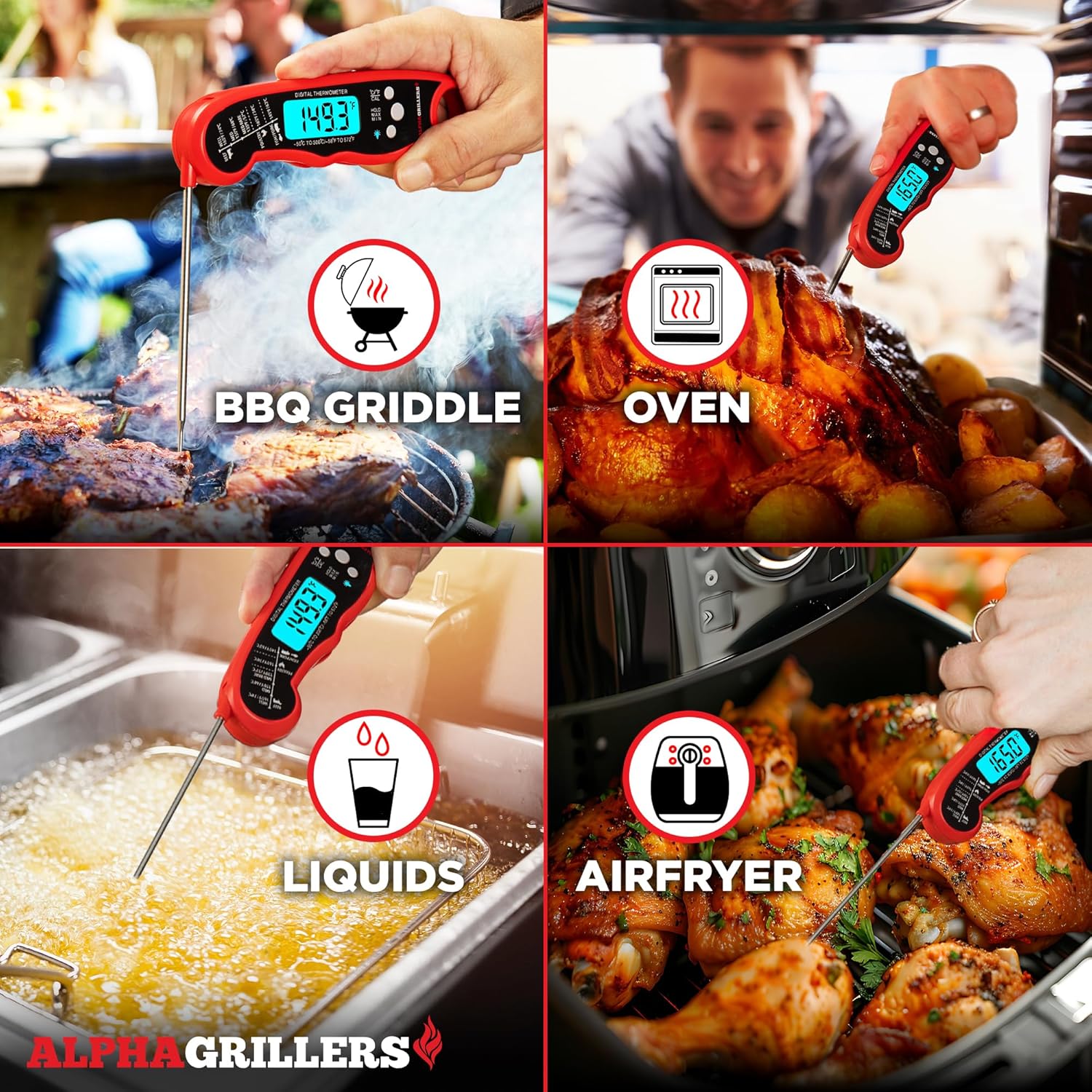 Instant Read Digital Meat Thermometer | Fast & Accurate Cooking Tool