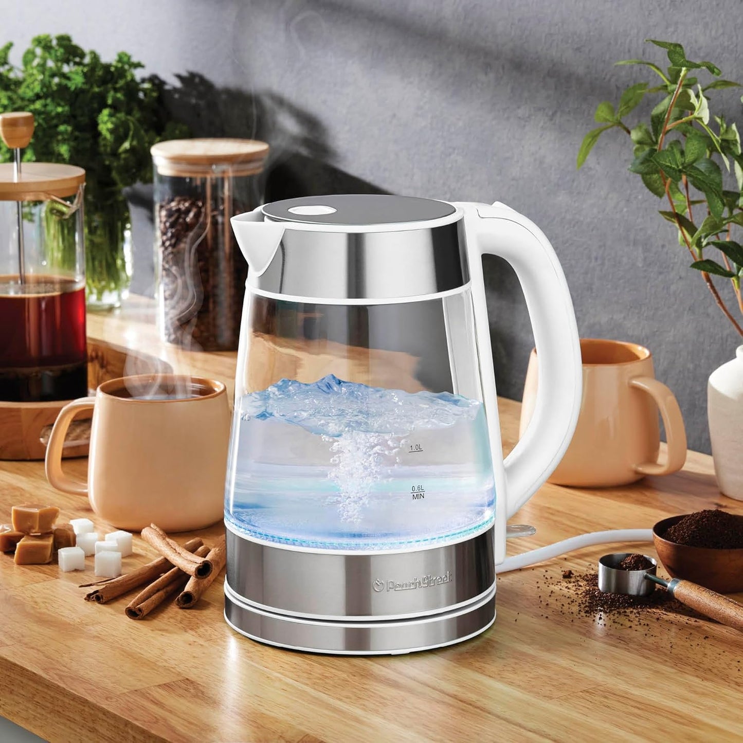 Electric Glass Kettle | Fast Boil Cordless Tea Kettle