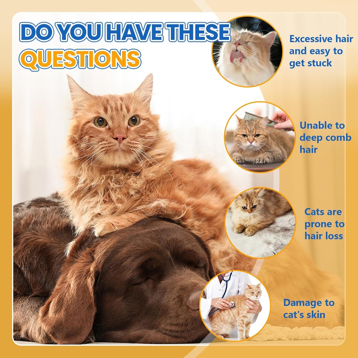 4-in-1 Cat & Dog Steam Grooming Brush – Rechargeable Anti-Static Shedding & Cleaning Tool