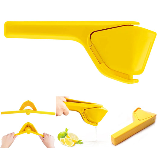 Manual Lemon & Lime Squeezer – Easy-to-Use Citrus Juicer with Leverage Handle & Built-In Strainer for Maximum Juice Extraction