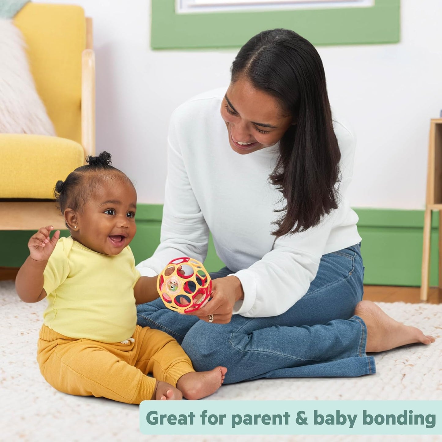 Easy-Grasp Baby Sensory Rattle Ball – Soft & Lightweight Infant Toy