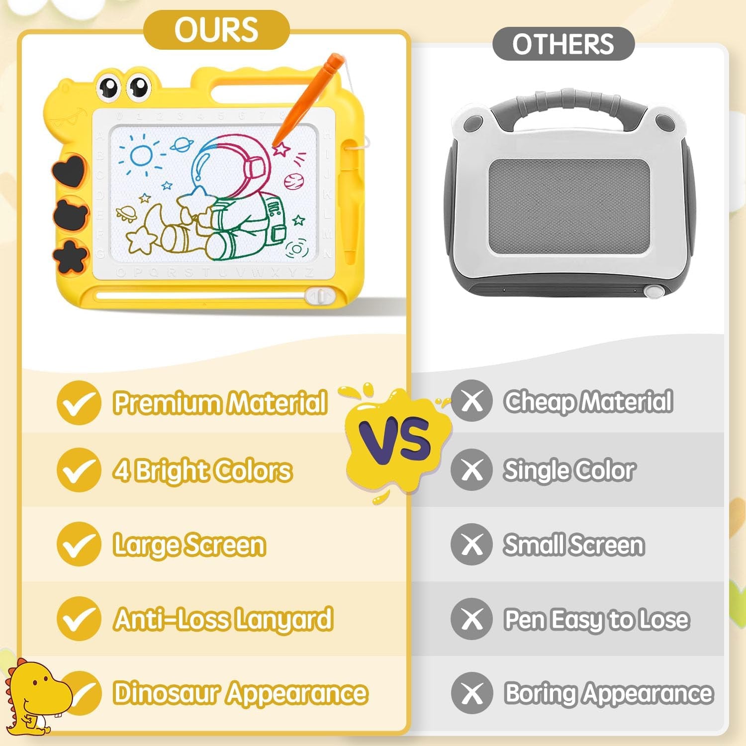 Magnetic Drawing Board for Kids – Mess-Free Doodle Toy & Learning Pad