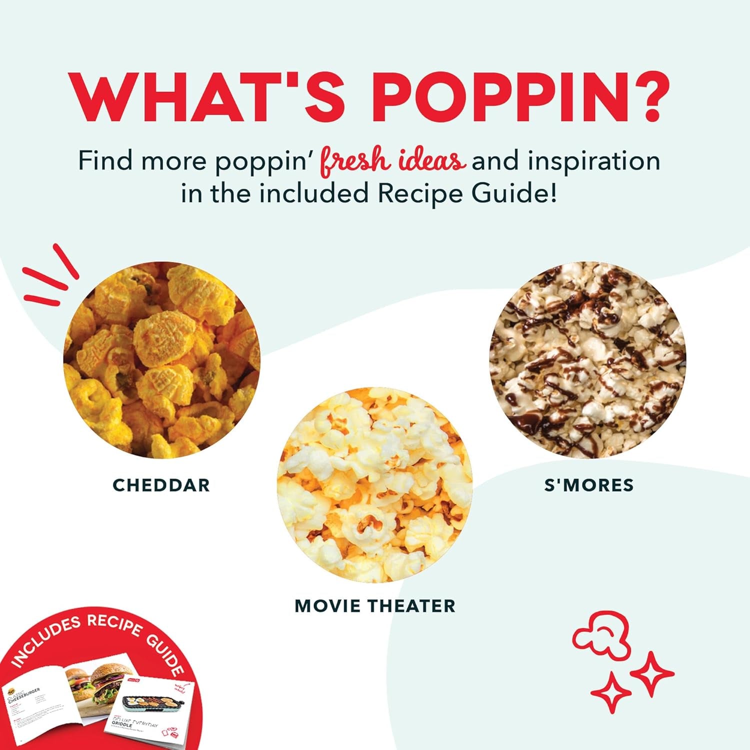 Fresh Pop Hot Air Popcorn Maker | Oil-Free Electric Popper - 16 Cups, Aqua