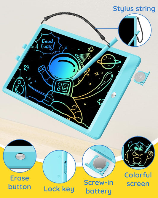  LCD Writing Tablet 10 Inch – Colorful Drawing Pad & Mess-Free Doodle Board for Toddlers Ages 3–8