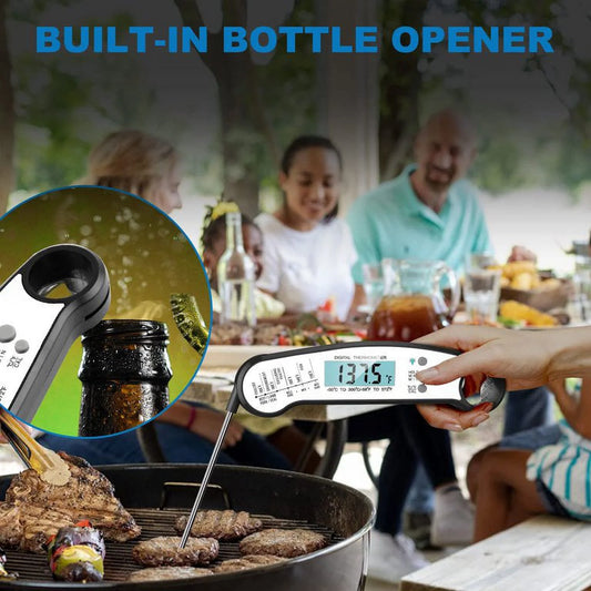 Instant Read Meat Thermometer – Digital Food Thermometer for Grilling, BBQ, Kitchen & Outdoor Cooking