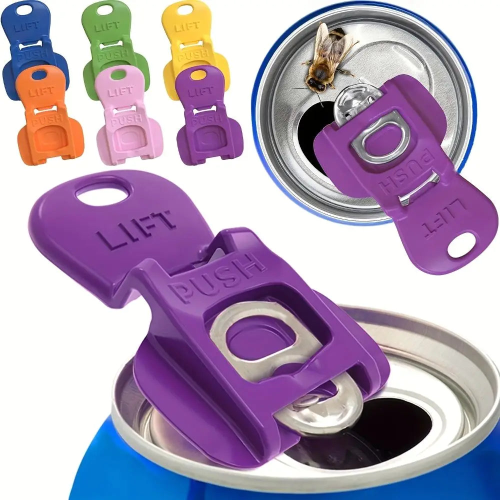  Reusable Drink Can Tab Opener & Cover – Multi-Pack Option