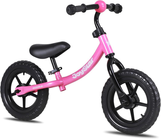 Toddler Balance Bike – No Pedal Kids Bike for Ages 18 Months to 5 Years with Adjustable Seat & Handlebar (Pink and Blue)