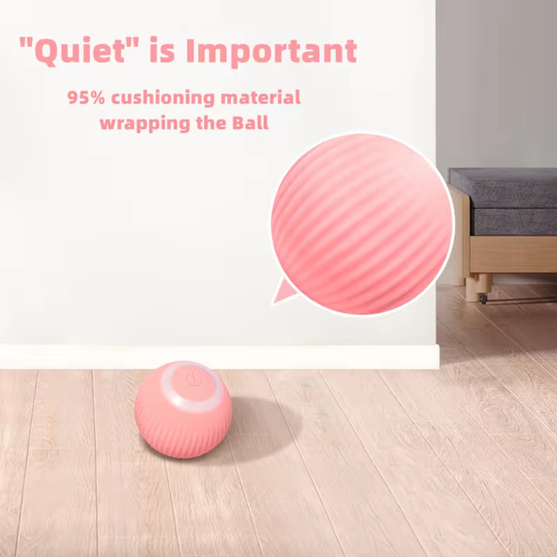 Automatic Rolling Cat Toy Ball – Interactive Smart Toy for Indoor Cats & Kittens