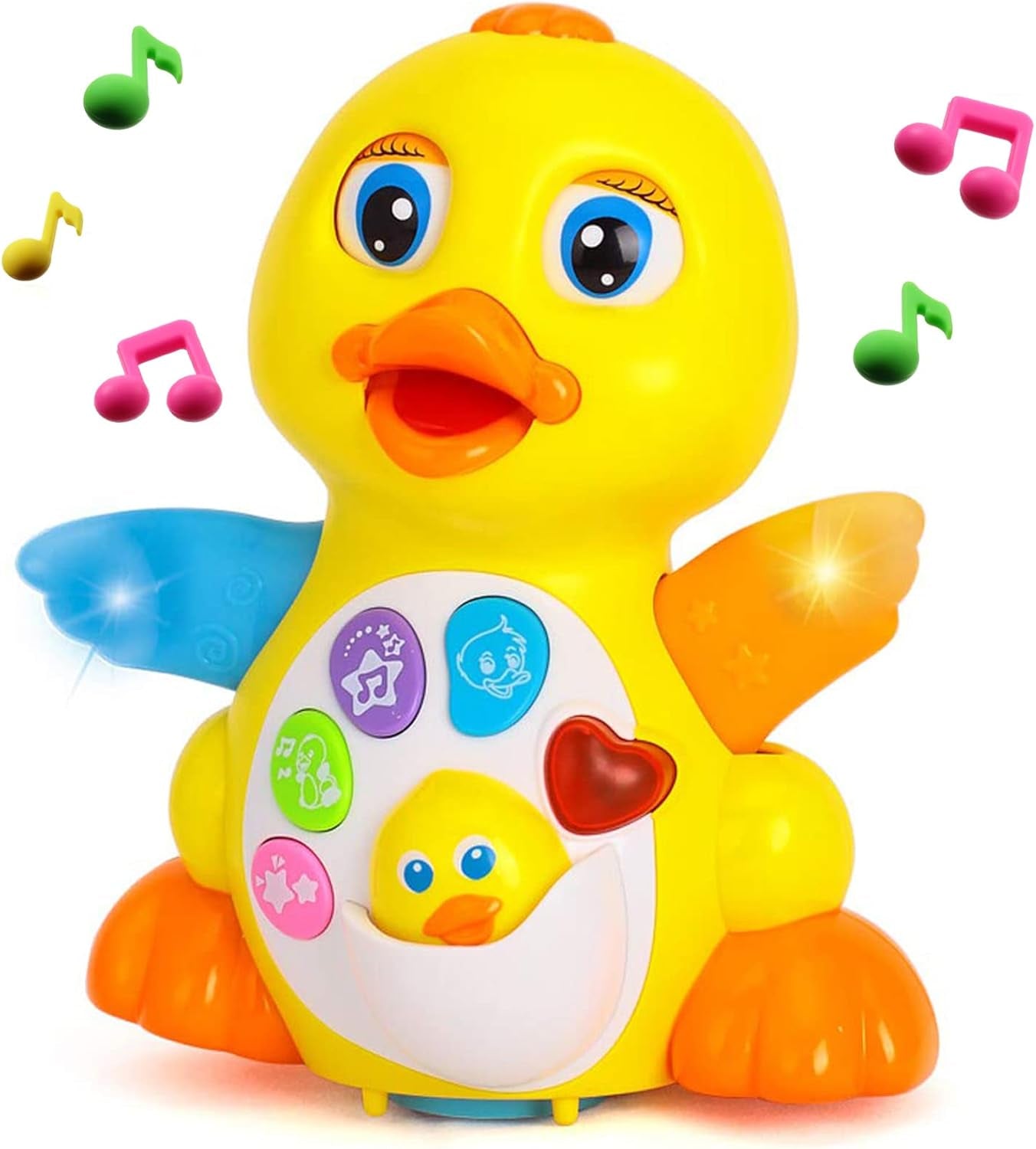 Musical Walking Duck Toy | Interactive Light & Sound Baby Toy